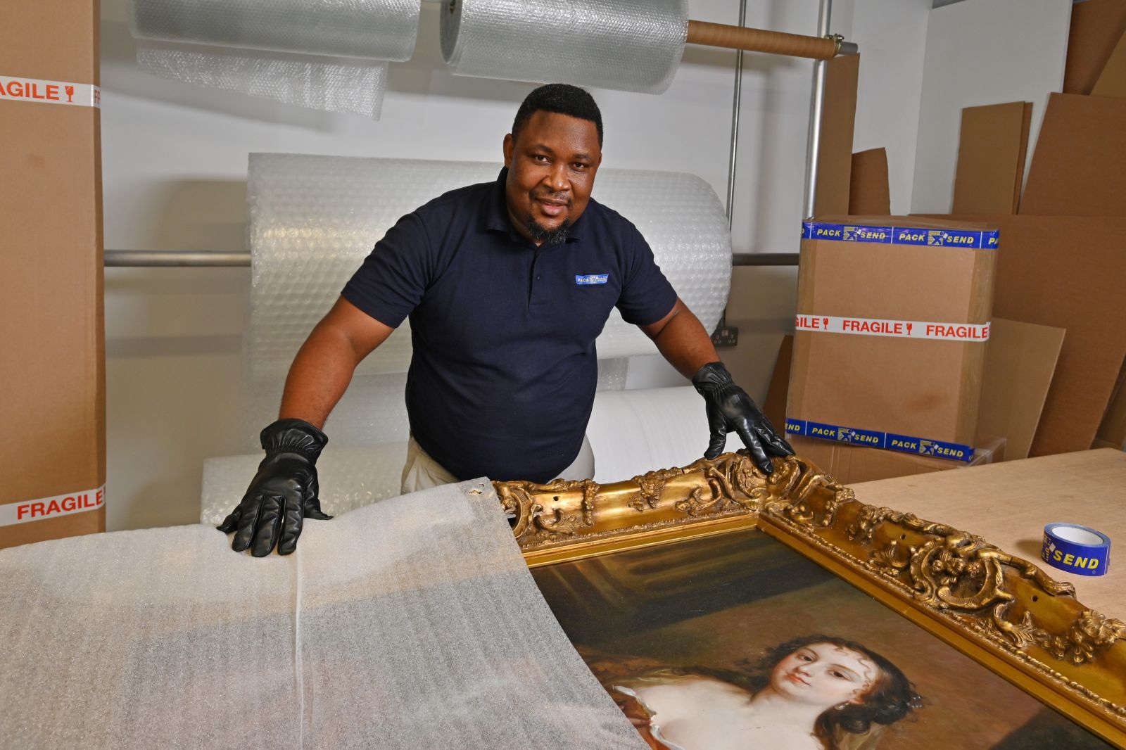 Osazee Oyegue of PACK & SEND Plymouth and Brighton